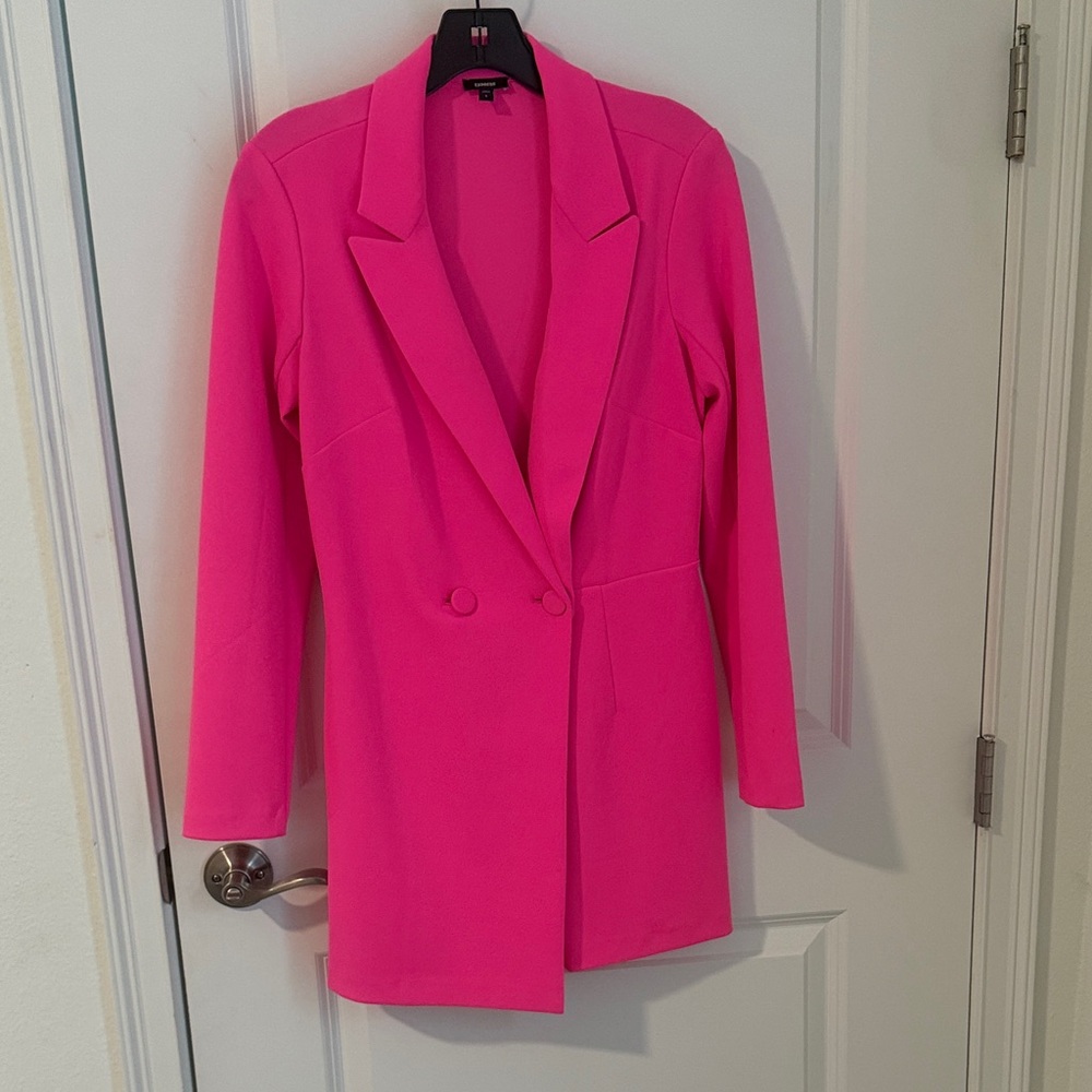 Express pink Blazer romper